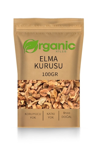 Elma Kurusu Şeker Ilavesiz & Doğal 100gr. Kurutulmuş Elma Taze Ma
