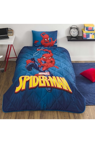 Taç Lisanslı Spiderman Classical Tek Kişilik Pamuk Yorgan Seti 000000001000050009 Çok Renkli