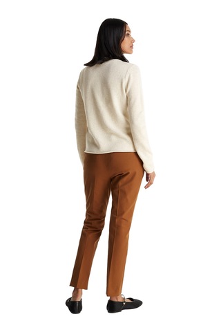 Tommy Hilfiger Soft Wool C-nk Sweater Kadın Bej Kazak - Ww0ww40264 Bej