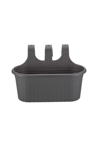 Omnipazar So-tom2 Tombik Askılı Balkon Saksı 6.5 Lt Antrasit 6 Adet