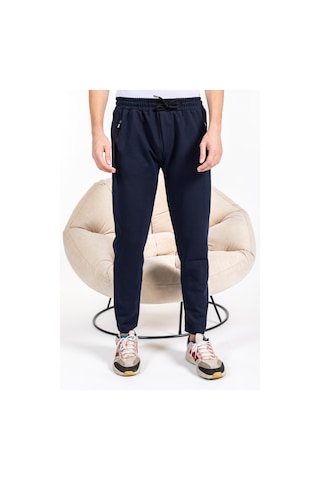 Mutlu City Double Face Kumaş Basic Düz Model Rahat Kalıp Pantolon Kesim Trend Erkek Eşofman Altı-2990-lacivert Lacivert