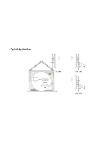 Hıkvısıon Ds-3wf0fa-2n/o 7dbi N300 2.4ghz 1km Harici Access Point 70-derece