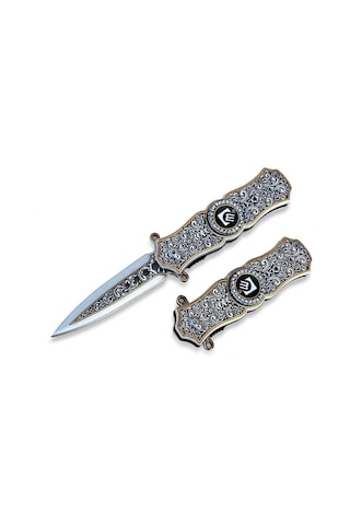 Taşkafa Stres Kamp Çakı 14 CM Altın - Gümüş