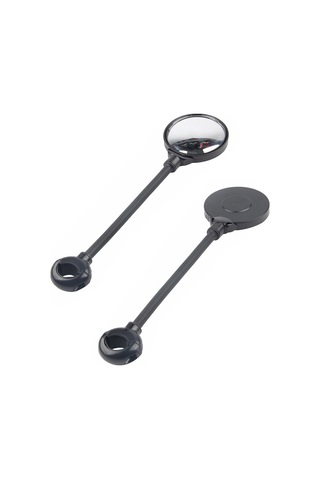 Jeemson Bisiklet Geri Görüş Aynası, 22-32mm Çaplı Direkler İçin, Akrilik+plastik+alüminyum, Siyah, Ayarlanabilir, 1 Çift