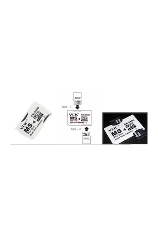 4304 Micro Sd Memory Stick Pro Duo Çevirici Hafıza Kartı Adaptörü