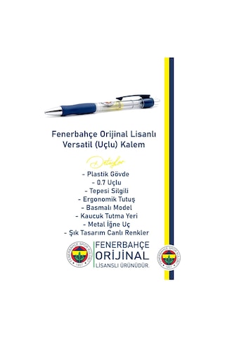 Fenerbahçe Orijinal Versatil Uçlu Kalem 0.7 Hediyelik Kutulu 001