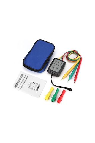 3 Fazlı Alternatif Akım Faz Ölçer Taşınabilir Faz Sırası Test