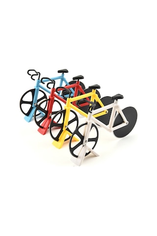 Sones Paslanmaz Çelik Bisiklet Pizza Kesici Bıçak Pasta Kesici Yaratıcı Ocak Rastgele Renk Teslimatı