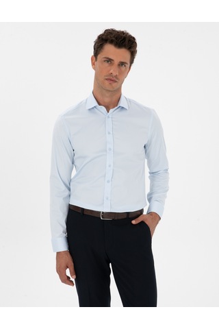 Pierre Cardin Erkek Açık Mavi Gömlek Desenli 50312330-vr003 Açik Mavi