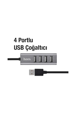 Hoco Hb1 80 Cm Kablolu 4 Portlu Usb Çoğaltıcı Hub Adaptör Mh-hs3956-8944