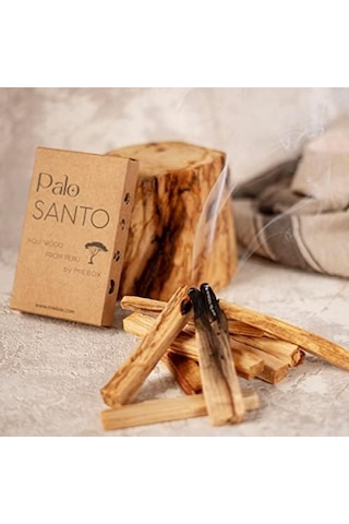 Palo Santo Tütsü, Peru Ağaç Tütsü, Sertifikalı, Yüksek Reçineli, Doğal Tütsü, Palo Santo Incense Palo Santo - 1 Adet 10-12 Gr Acı Kahverengi