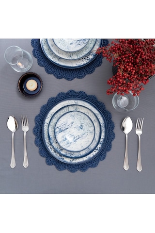 Güral Porselen Atina 24 Parça Yemek Seti Reaktif Dg 1502