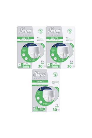 Sleepy Süper3 Emici Külot L Beden 3 Paket 90 Adet