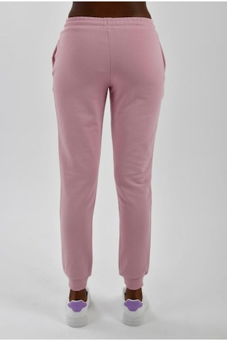 Kadın Yanları Cepli Beli Büzgülü Jogger Eşofman Altı Pembe