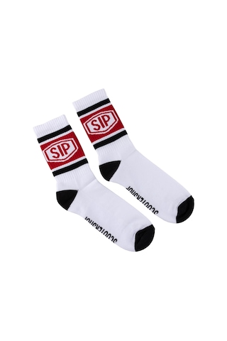 Sıp Scootershop Sıp Çorap - Tape Logo Beyaz/kırmızı/siyah 41-46 / Sıp Diğer