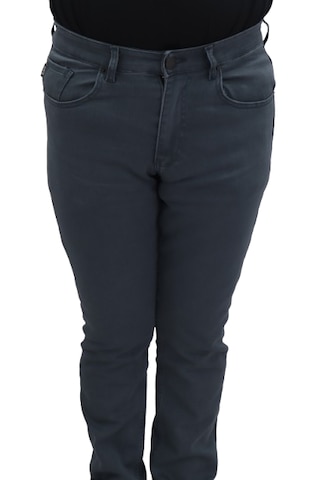 Hacker Denim Hacker Dmctekstil Erkek Mavi Y873 Yüksek Bel Normal Kesim Boru Paça Jean Pantolon