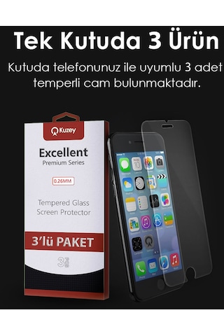 Tecno Camon 20 İle Uyumlu Temperli Ekran Koruyucu Kırılmaz Cam Ekonomik 3'lü Paket