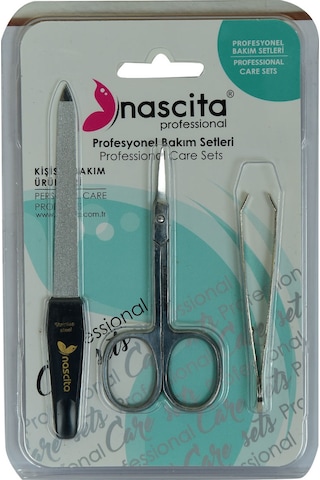 Nascita Cımbız Kısa Törpü Kaş Makası Profesyonel Bakım Seti 3'lü