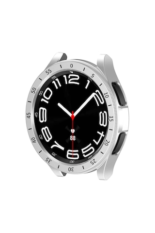 Galaxy Uyumlu Watch 6 Classic 47mm Sert Pc Kasa Ve Ekran Koruyucu Ardx Sport Watch Gard 29 - Beyaz