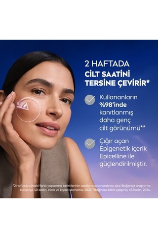 30 Ml Genç Görünüm İçin Yenileyici Yüz Serumu, Hyaluronik Asit
