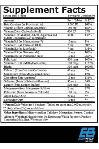 Everbuild Vita Sport One A Day Multivitamin 90 Tablet