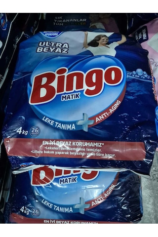 Matik Toz Çamaşır Deterjanı Ultra Beyaz 4 Kg X 2 Adet