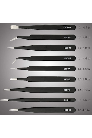 Uf Tools Esd 9 Parça Paslanmaz Çelik Cımbız Seti