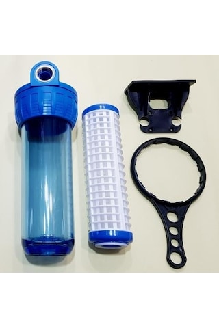 Filtek Tekli Filtre Kabı + Yıkanabilir Filtre 1" 3/4" 1/2"