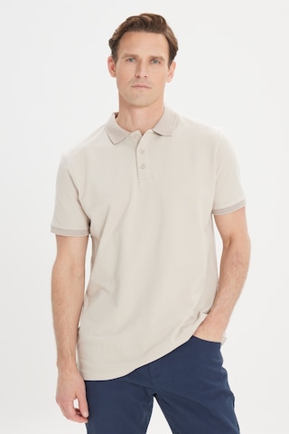 AC&Co / Altınyıldız Classics Altinyildiz Classics Erkek Safari Slim Fit Dar Kesim Polo Yaka %100 Pamuk Tişört 4A4820200001SAFXXL Krem