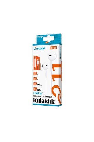 Linkage Lkl-08 Apple İphone Uyumlu Lightning Jack Kablolu Mikrofonlu Kulaklık 1.2 Metre