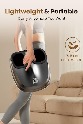 Bob And Brad Lite Isıtmalı Ayak Masaj Cihazı, Yoğurma & Hava Kompresyonlu Elektrikli Shiatsu Masaj Aleti Çok Renkli