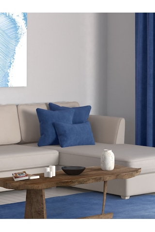 Br Perle Home Daily Series Safir Rengi Kırlent Yastık Kılıfı Safir