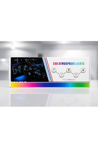 Oto Rgb İç Ambiyans Ledi Ayak Altı Led 12 Led Ayak Altı Aydınlatma Rgb