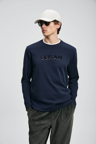 Lufian Sara Lacivert Erkek Uzun Kollu T-shirt 112020057 Lacivert