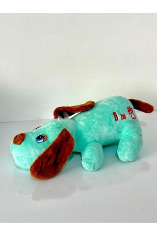 Joytoytr Miskin Köpek Peluş Oyuncak 26cm Yapışkanlı Turkuaz