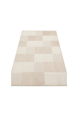 Mono 01 Beıge Kaymaz Tabanlı Kilim