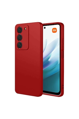 Xiaomi Redmi 15 4g Kılıf Biye Yumuşak Silikon Case Kırmızı