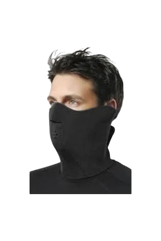 Süper Motosiklet Su-Rüzgar Geçirmez Neopren Yüz-Boyun Maske Uzun