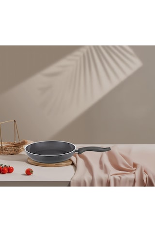 Falez Seramik Tava Seti 24 - 26 Cm Füme Renk Füme