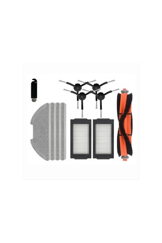 Gildedwill Xiaomi Mijia Robot Süpürge-mop Pro / 2 Pro / Mjsts1 Elektrikli Süpürge Aksesuarları İçin Hepa Filtreli Paspas Bezi Silindir Yan Fırça