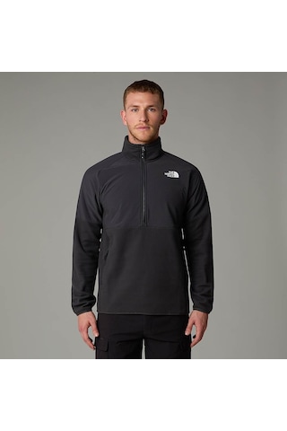 The North Face Glacier Heavyweight Erkek Gri Dik Yaka Sweatshirt Gri