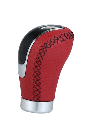 Yaozixa Manuel Vasıta İçin 5/6 Vitesli Pu+alüminyum Vites Topu, Kolay Kurulum, Direkt Değiştirme, Siyah/kırmızı Seçenekli Kırmızı