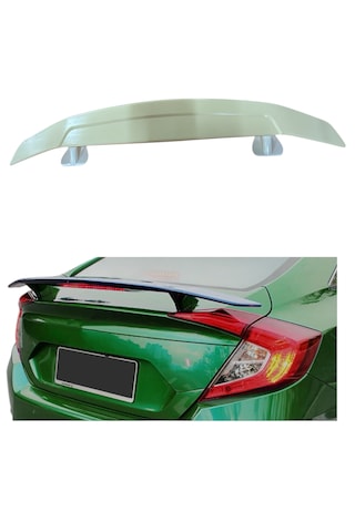 Honda Civic Fc5 Uyumlu Bagaj Üstü Boyalı Spoiler Ayaklı Boyasız