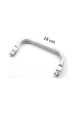 2K Gizli Metal Çanta Bursu 18 Cm - Metal Çanta Aparatı Çanta Aksesuarı Açık Ahşap