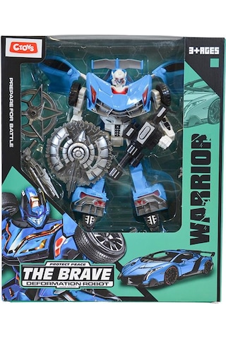 Ctoys Warrior The Brave Deformation Robot Mavi Hf9389ab