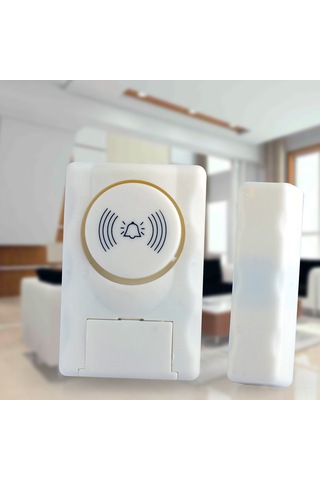 Neevoyu Ws-01 Model Ev Ofis Dükkan Kablosuz Pencere Kapı Alarm Sensörü 90db Sesli Giriş Koruma Cihazı