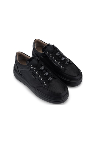 Tamer Tanca Kadın Hakiki Deri Siyah Floter Sneakers & Spor Ayakkabı 1116 255 Bn Ayk Y26 Sıyah Fltr