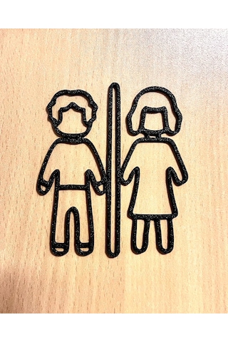 Kadın Erkek Ortak Wc Tuvalet Tabelası Kadın Erkek Ortak Wc Tuvalet Tabelası