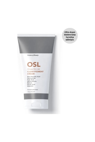 OSL Omega Skin Lab Clear Pigment Ciltte Oluşan Lekelere Karşı Leke Kremi 50 ML