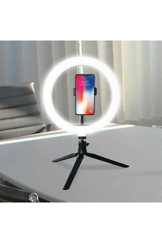 72 Led Telefon Çekim Lambası 8 İnç Ring Aydınlatma Kiti Tripodlu Selfie Işığı